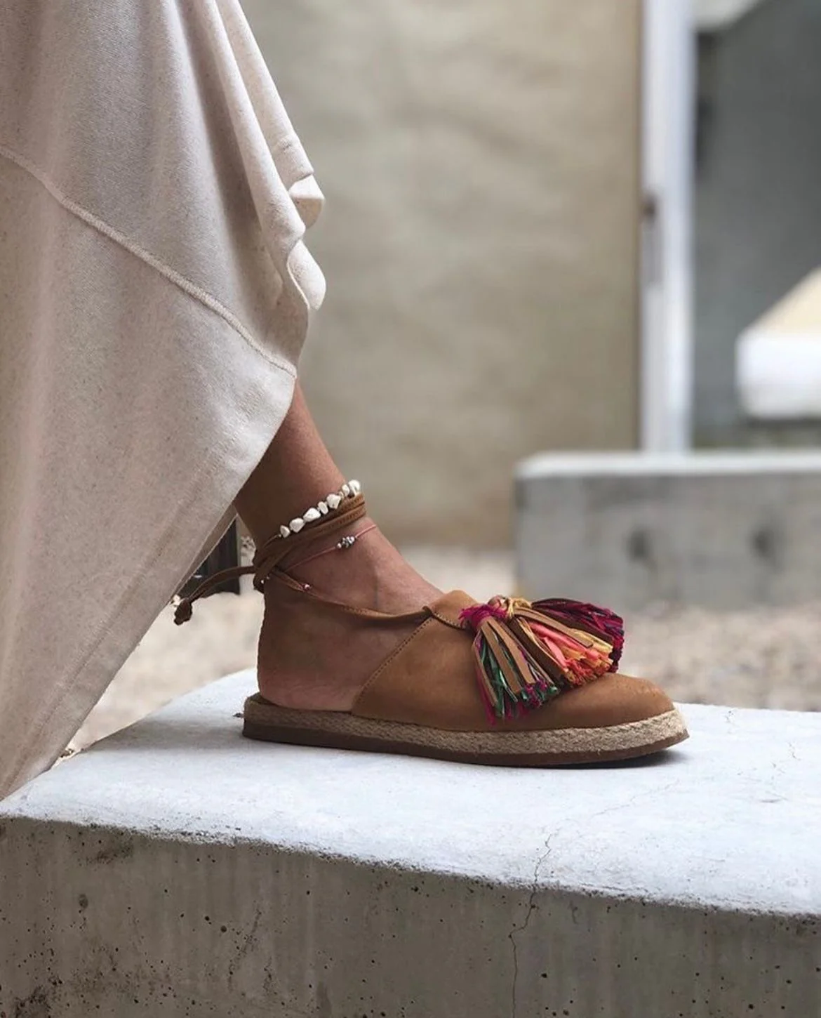 Entrudo | Espadrilles Baçal Raffia camel - Image 5