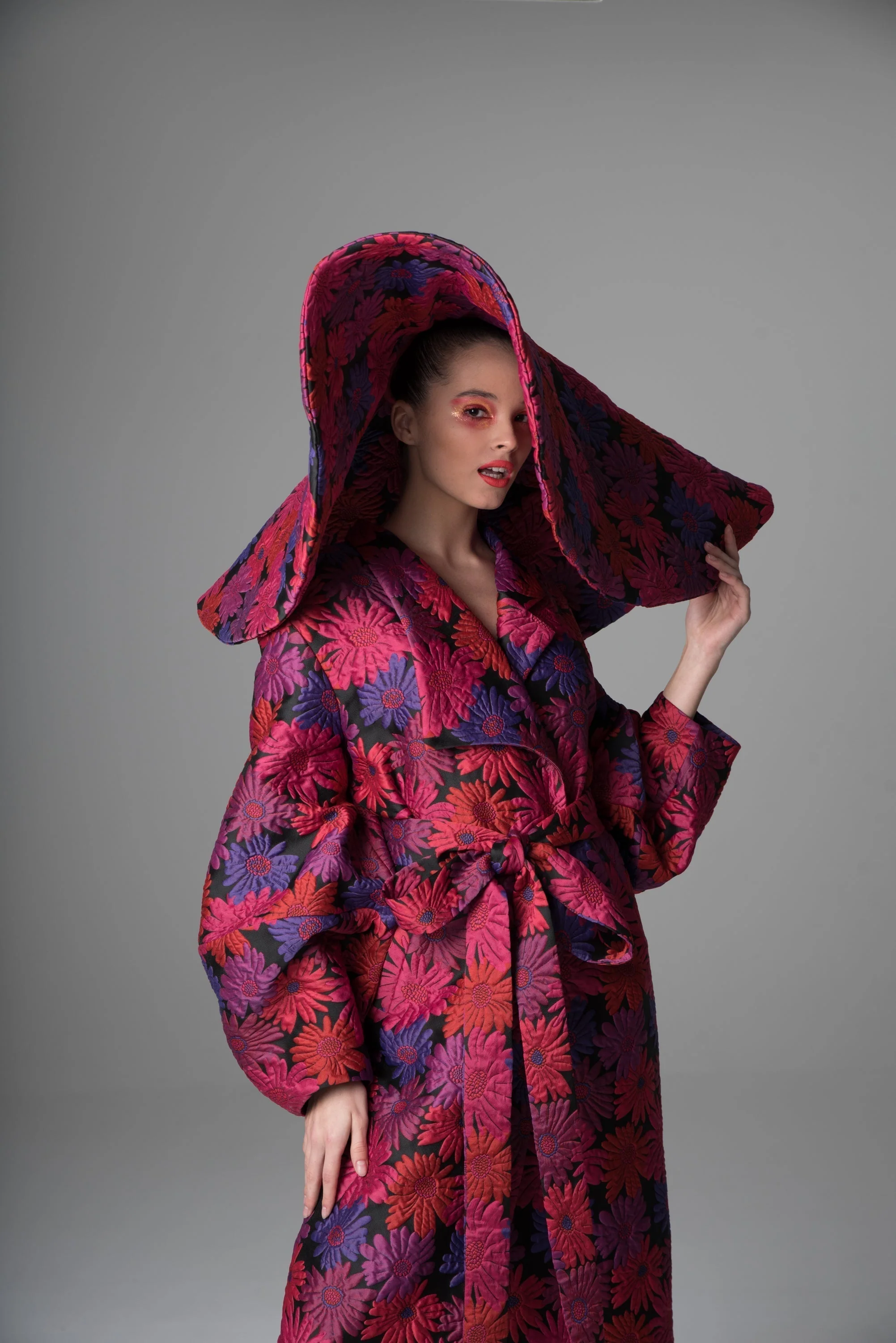 Psychedelic Overdose | Balloon Long Coat pink - Image 3