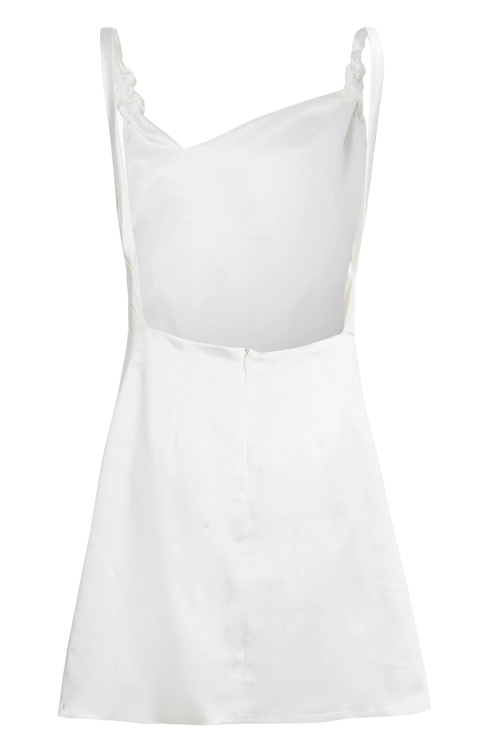 Sarvin | Rosha Ivory Mini White Slip Dress - Image 8
