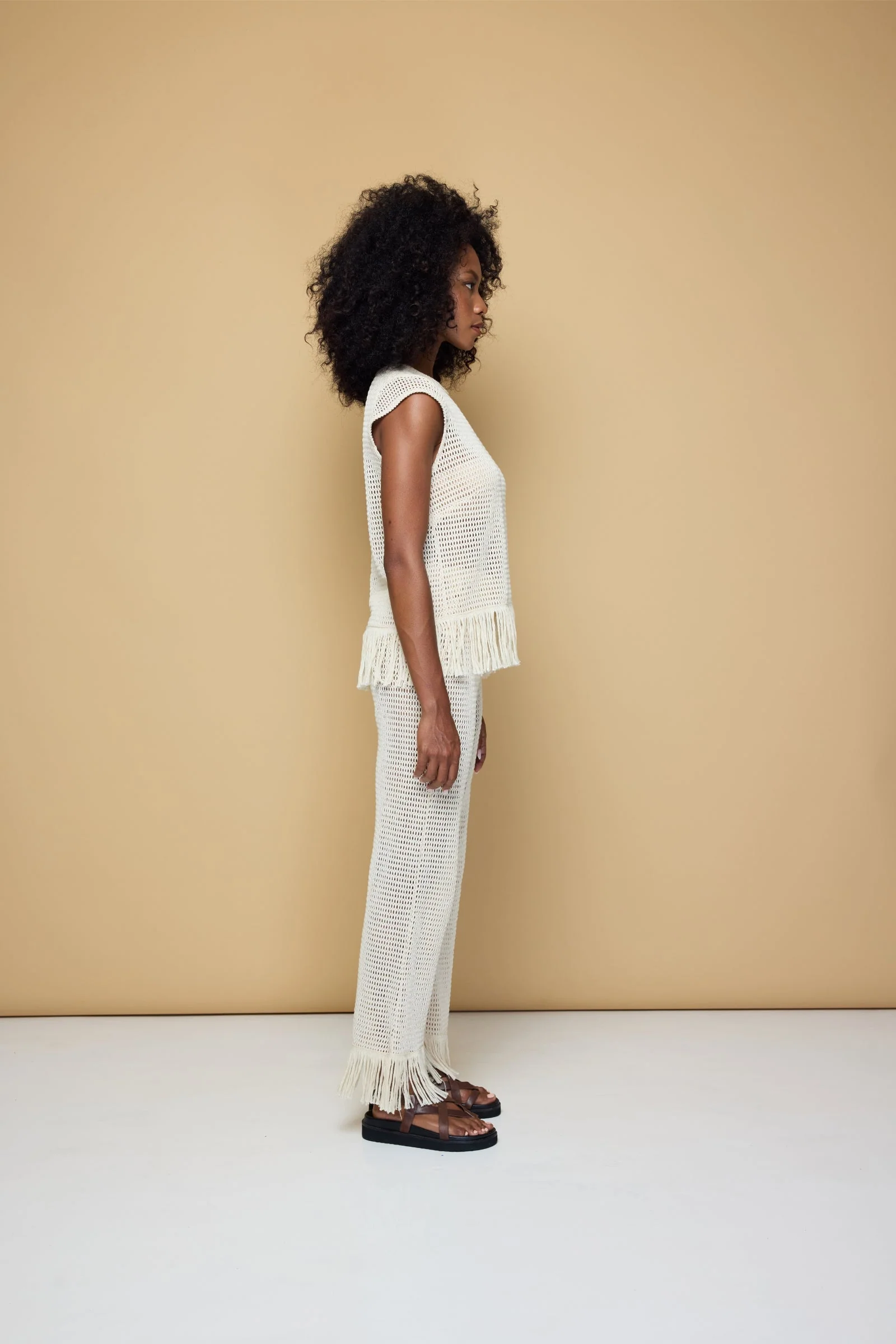 State Of Georgia I THE ERIKA KNITTED TOP - SOFT LATTE CREAM - Image 6