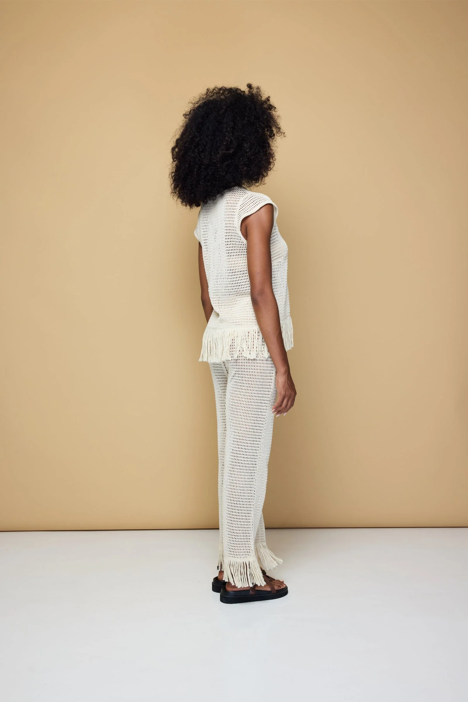 State Of Georgia I THE ERIKA KNITTED TOP - SOFT LATTE CREAM - Image 7