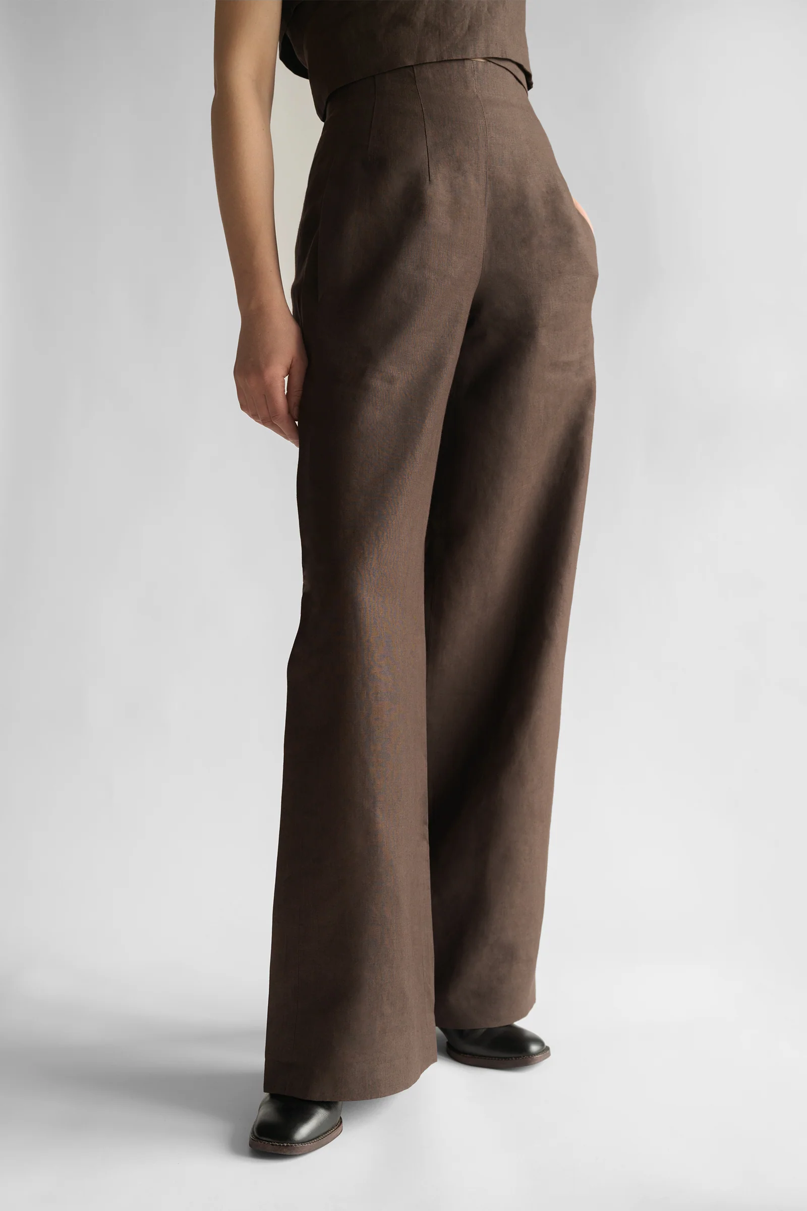 PBG studio | Wide Leg Linen Trousers - Image 20